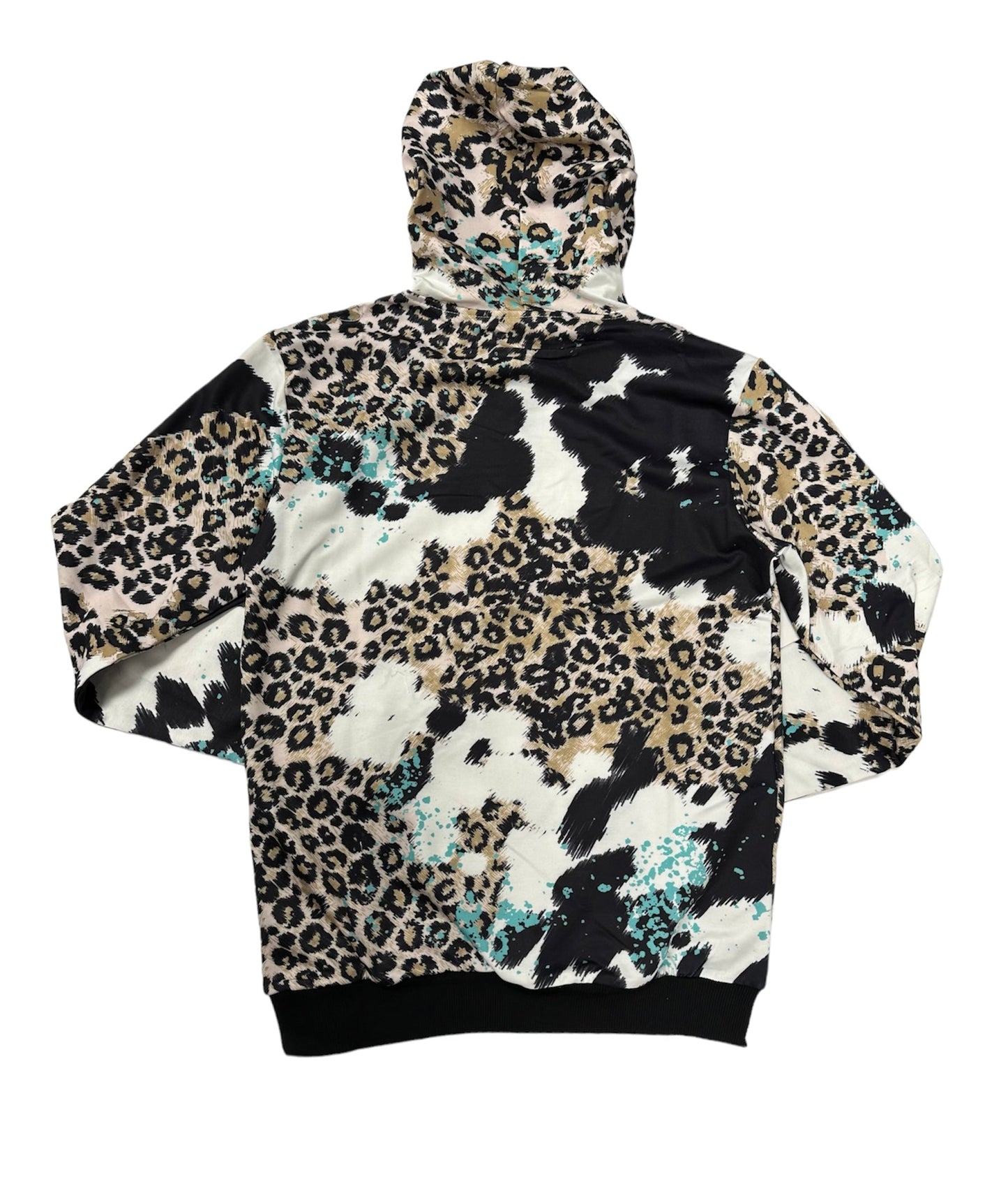 Animal Print Bleached Adult Unisex Hoodie