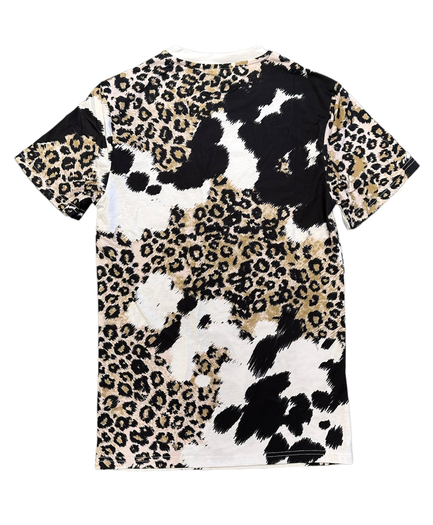 Leopard/Cow Faux Bleached Adult Unisex Shirts