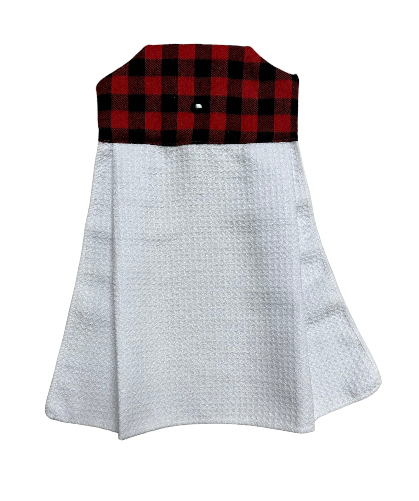 Hanging Buffalo Plaid Waffle Towel