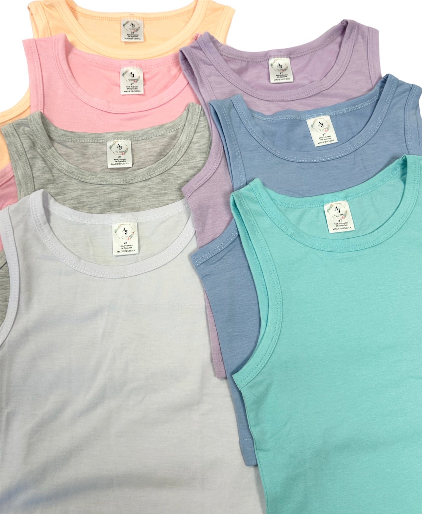 Kids Flat Back Tank Tops