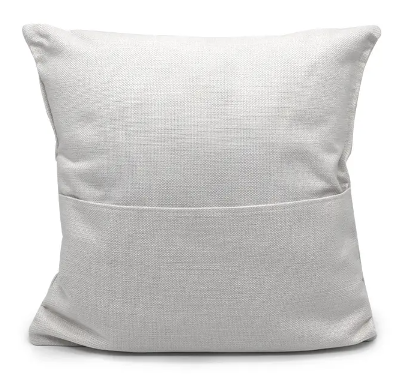 Pillow Pocket Linen Pillow Case 16x16