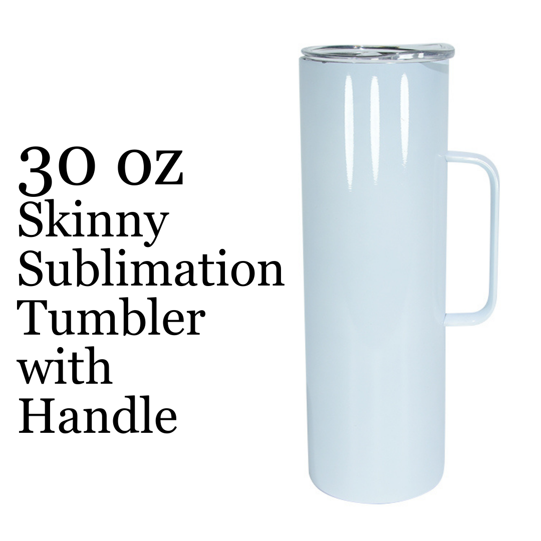 30 Oz w/ Handle Skinny Straight Tumbler