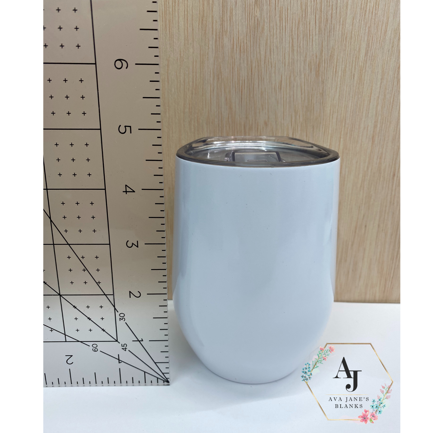Wine Tumbler - 12 Oz with Lid
