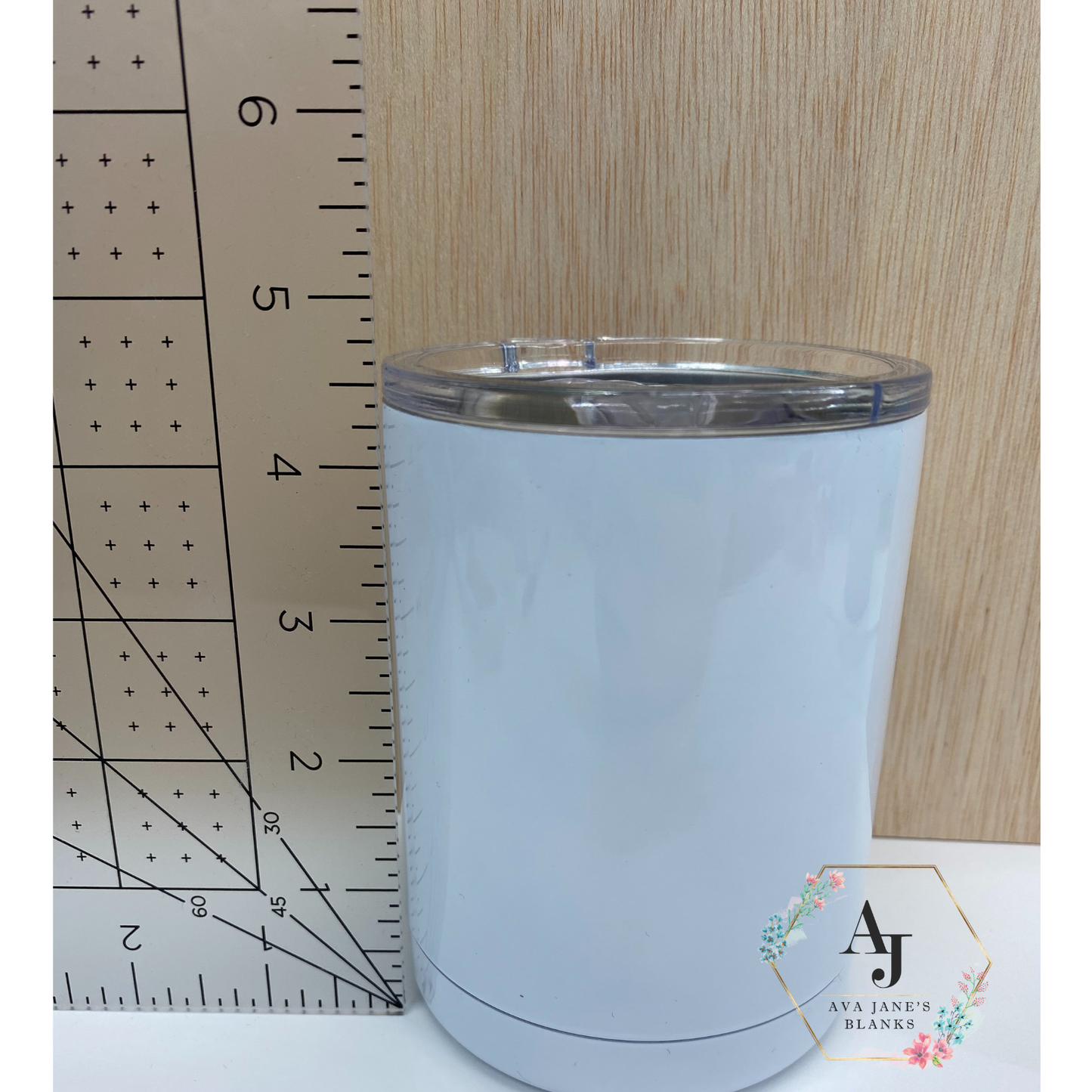 Low Ball Tumbler - 12 Oz with Lid