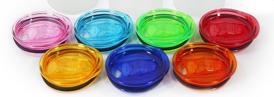 Colored Replacement Lid - 20 oz Skinny/25 Oz Glass Tumblers