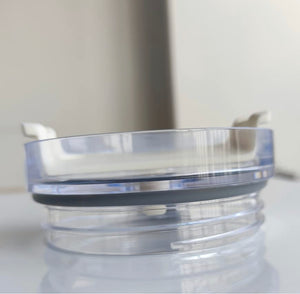 Replacement Clear Lid w/ White spinner for 40 oz